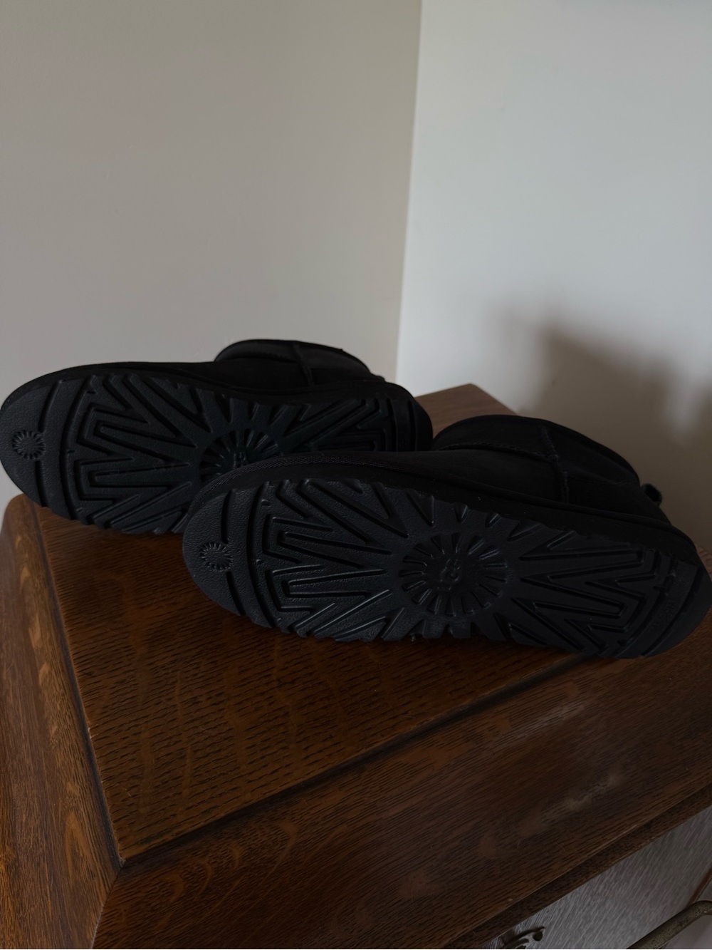UGG Suede Black Cozy Booties - Picture 3 of 6